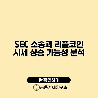 SEC 소송과 리플코인 시세 상승 가능성 분석