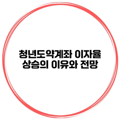 청년도약계좌 이자율 상승의 이유와 전망